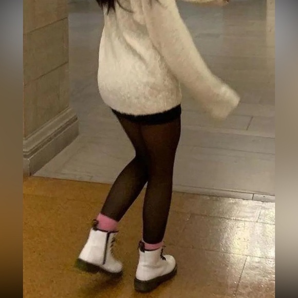 Kids DR. Martens White Boots - Picture 4 of 4